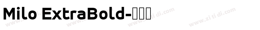 Milo ExtraBold字体转换